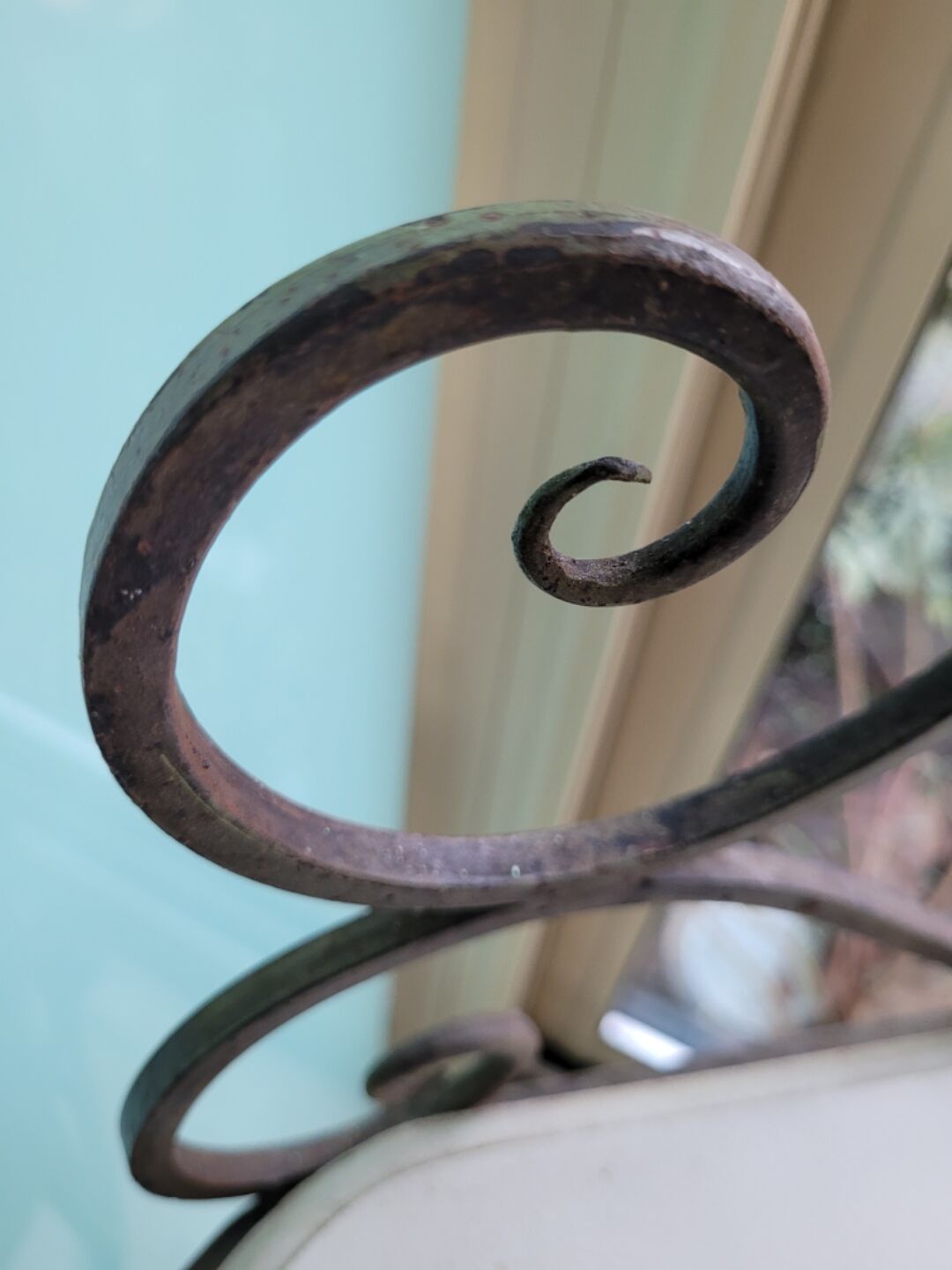 Wrought iron baker's grid.