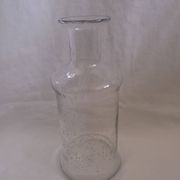 Bouteille vase carafe en verre bullé