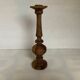 Large turned wooden candlestick