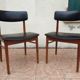Set of 4 Scandinavian chairs by S. Chrobat for Sax