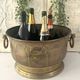 Ice Bucket, French Brass & Copper Champagne Vasque