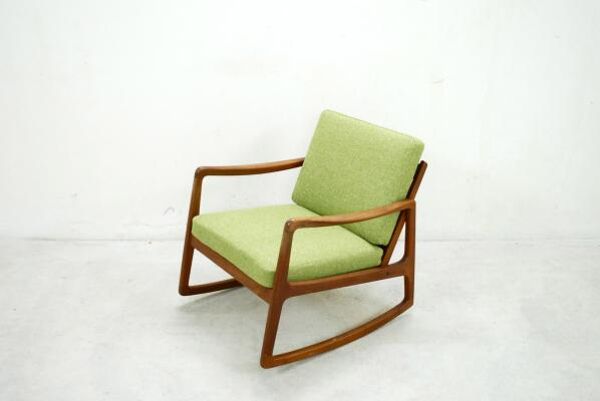Paire de rocking chair par Ole Wanscher pour France & Søn, 1950s