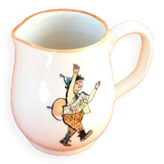 Alois carigiet pitcher / milk jug décor " ursli " rheinfelden (switzerland)