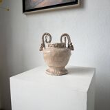 Ceramic bowl with ram heads