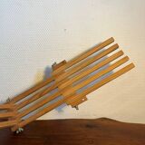 Wooden accordion wall lamp