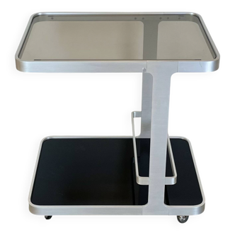 Minimalist Serving Trolley by Pierre Vandel for Espace Pierre Cardin, 1980s