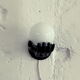 Hand vintage ceramic porcelain globe black wall lights opaline