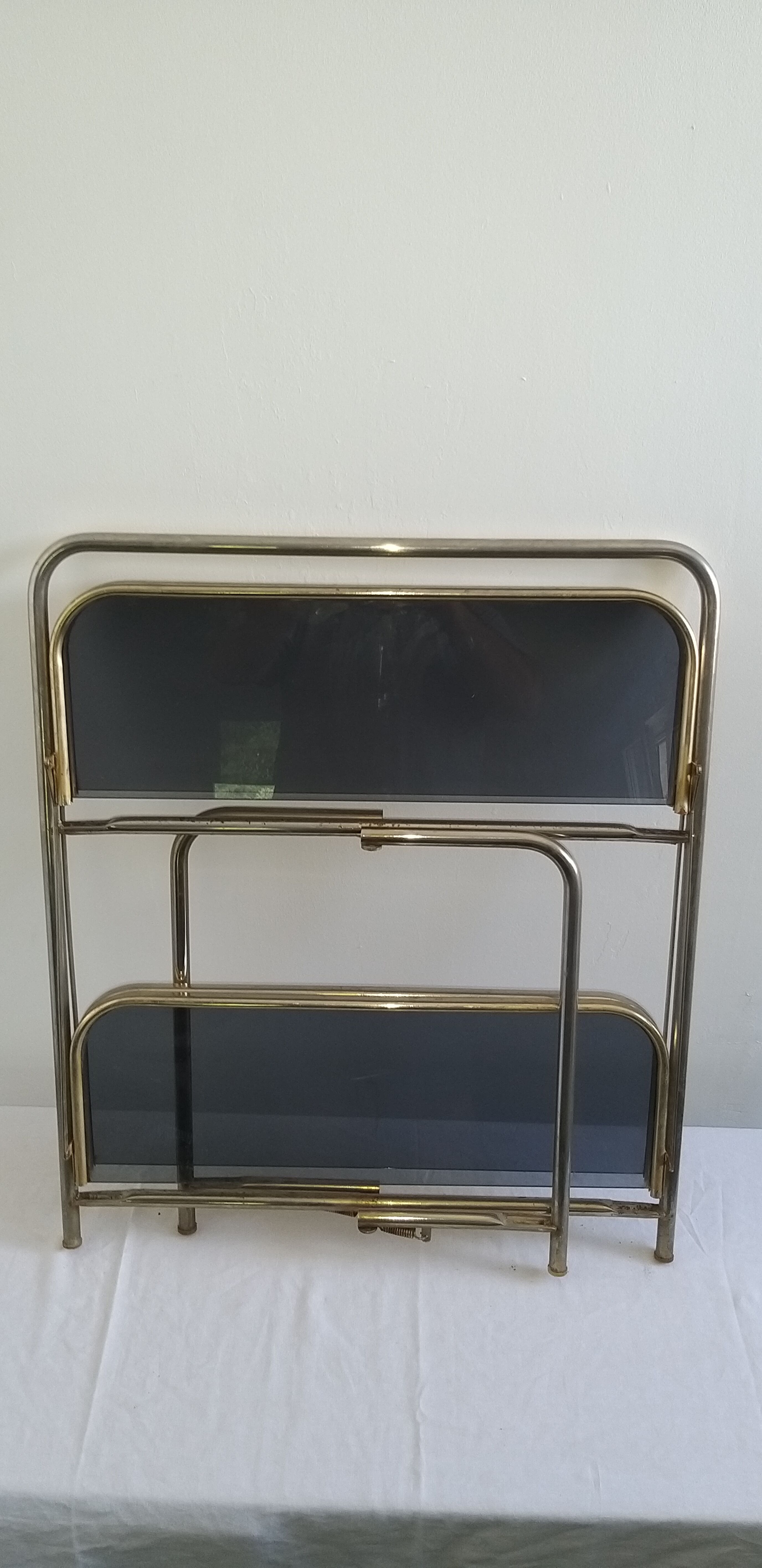 Iron and glass decserte years 70 portable