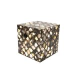 Mid-century mother-of-pearl flakes ice bucket, Italy 1950s