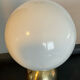 Vintage lamp in brass and opaline 70s