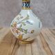 Antique hand-decorated faience vase – floral and bird design