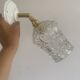 Pair of vintage glass globe wall lights