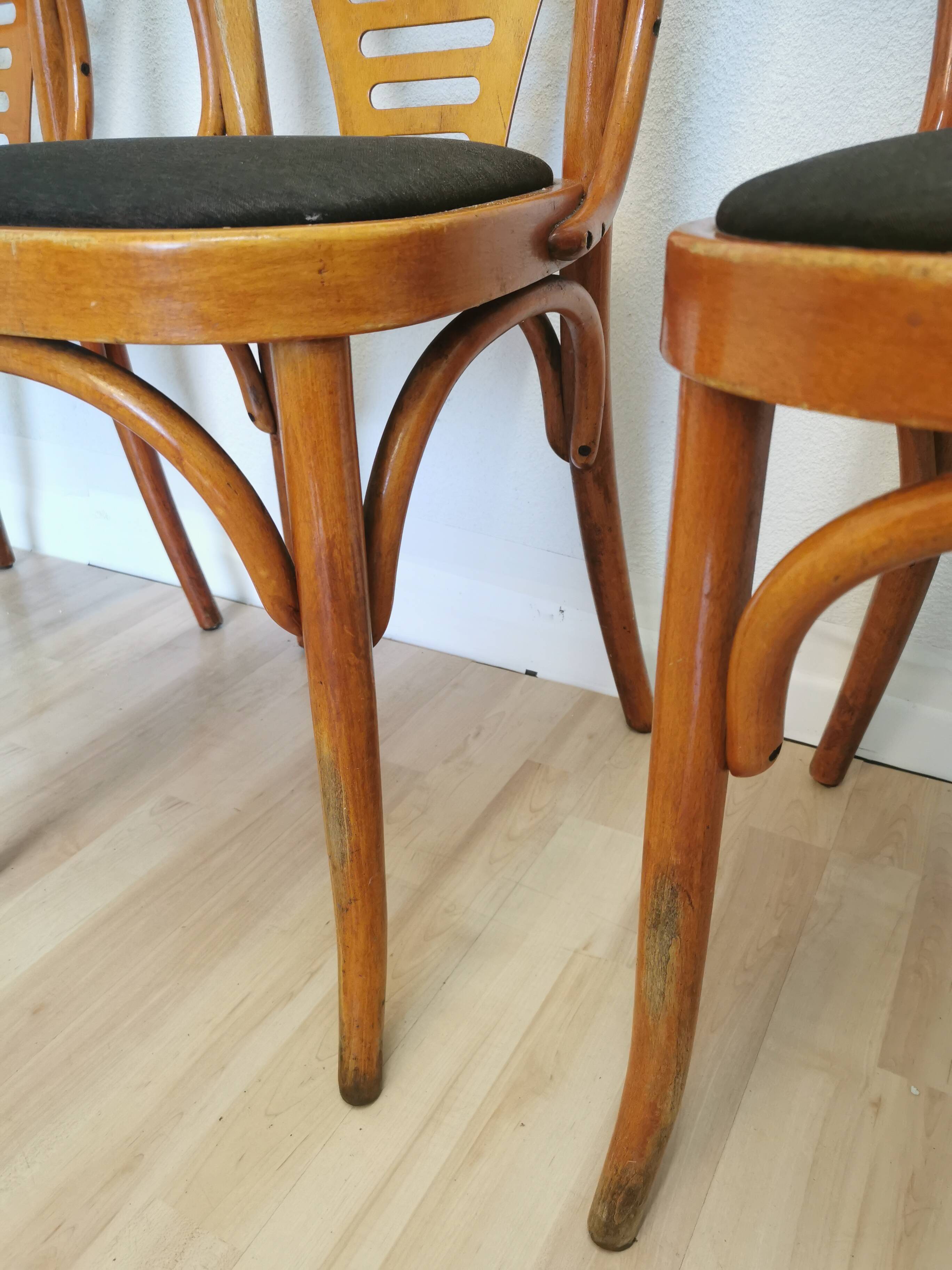 Vintage Bentwood Armchairs - Set of 3 - Mid-Century Irish Pub Style