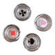 Set of 4 mini ashtrays Poker Set Bormioli Rocco in glass