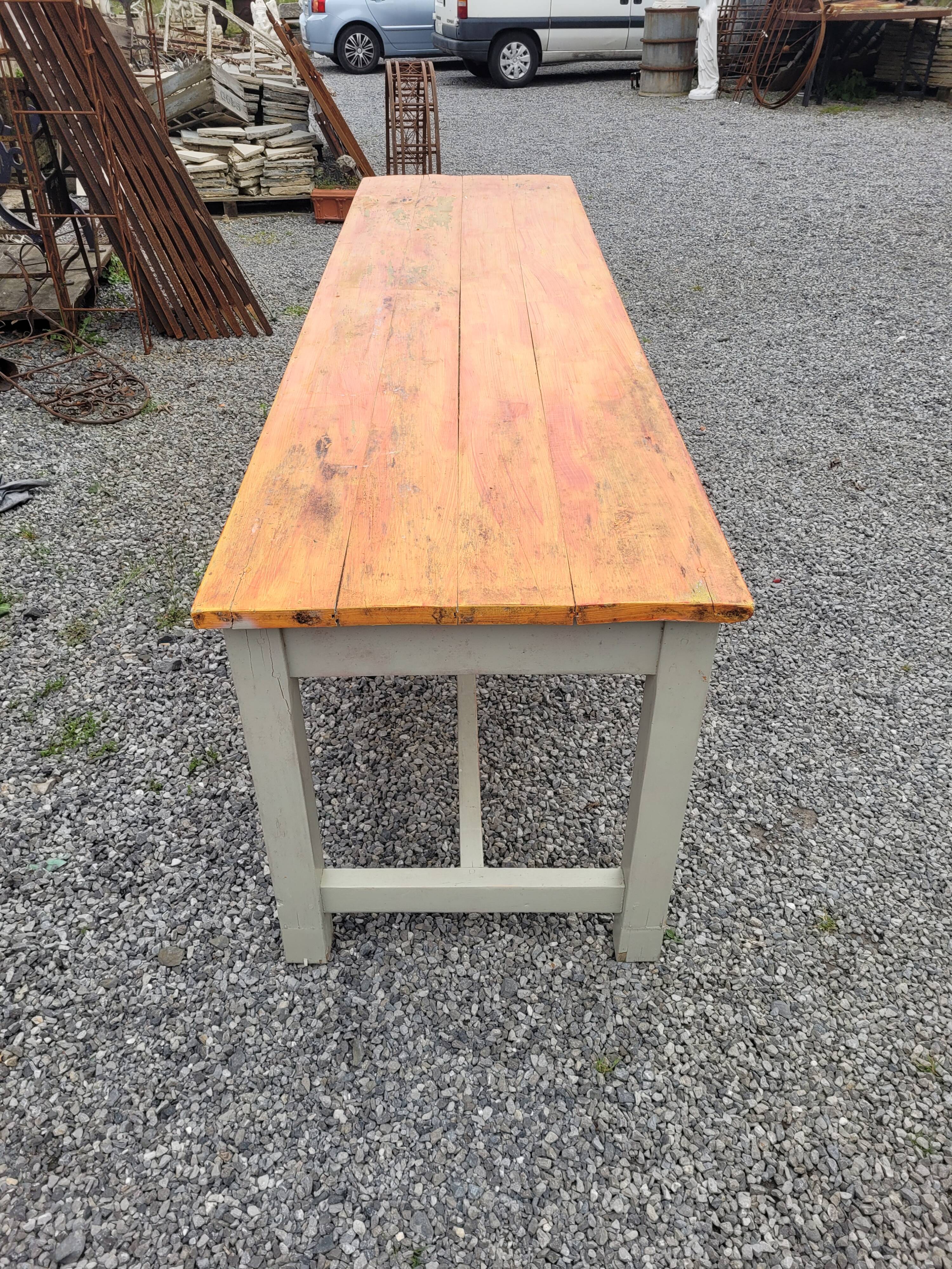 Farmhouse table 256cms long