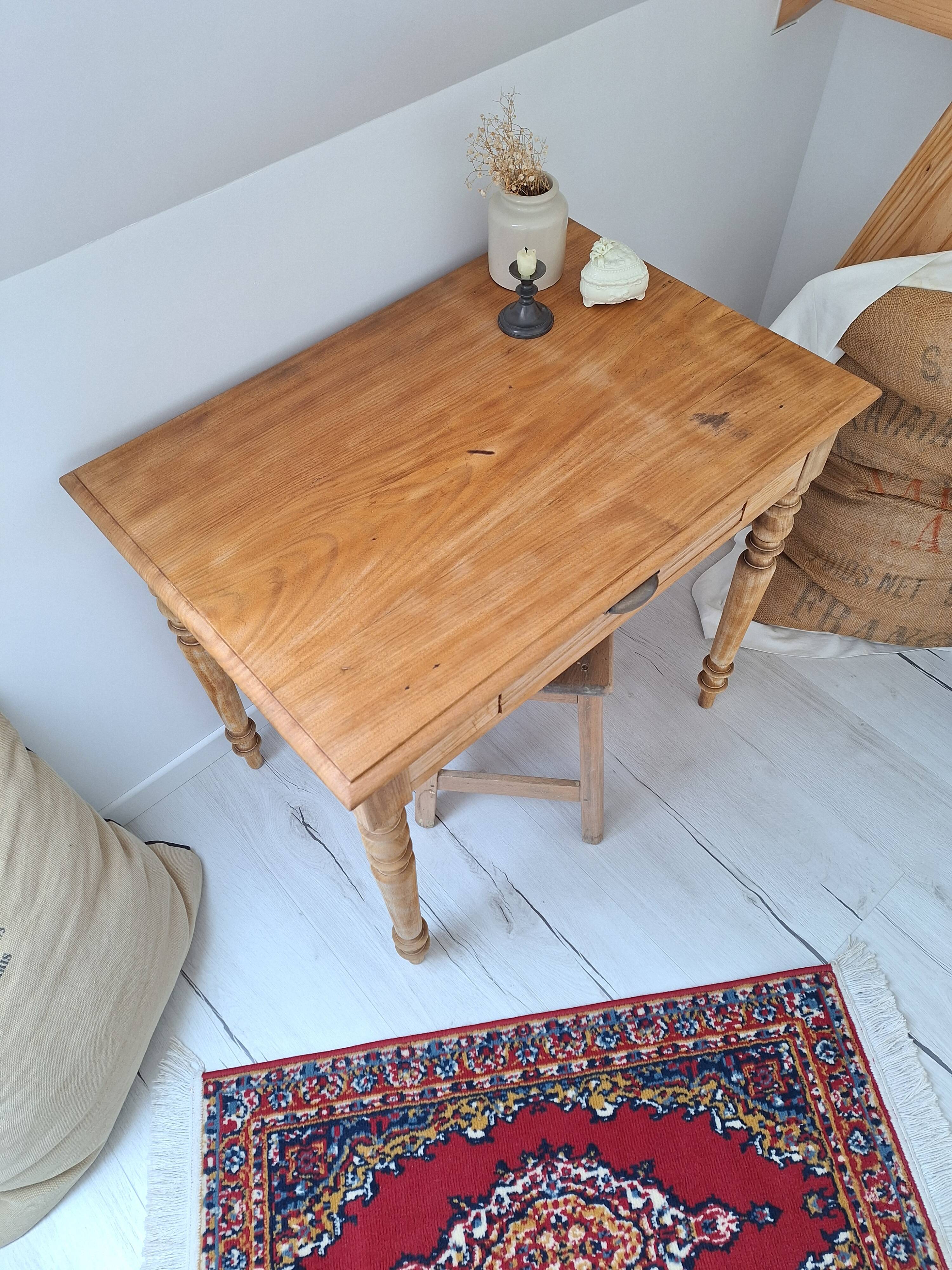 Bureau / Table d'appoint de ferme style campagne en bois massif