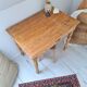 Farmhouse style side table in solid wood
