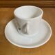 Series 8 cups & saucers sovirel white ceramic flower power fr