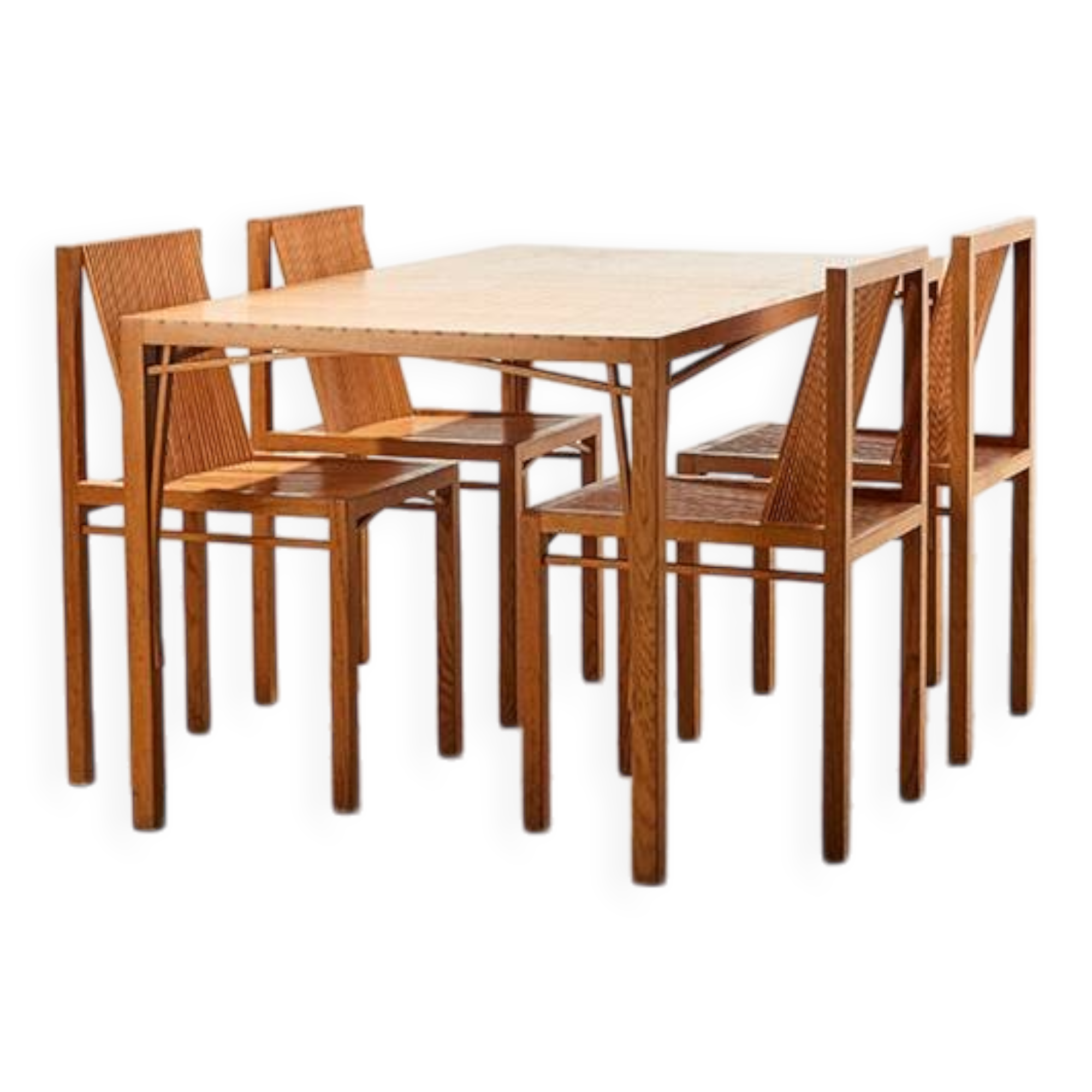 Rare 1st Edition 'Latjes' Dining Set by Ruud Jan Kokke Netherlands 1986