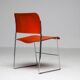 Chairs 40/4 by David Rowland - Red and Brown, Vintage 1970s, Made in the USA
