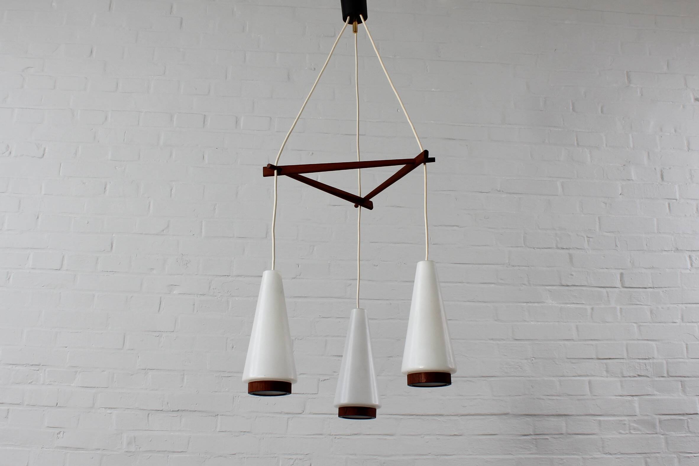 Danish teak ceiling lamp Danish design mid-century 60s