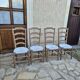 Série de 4 chaises paillées anciennes