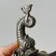 Vintage silver metal wall mounted soap dish and towel holder set