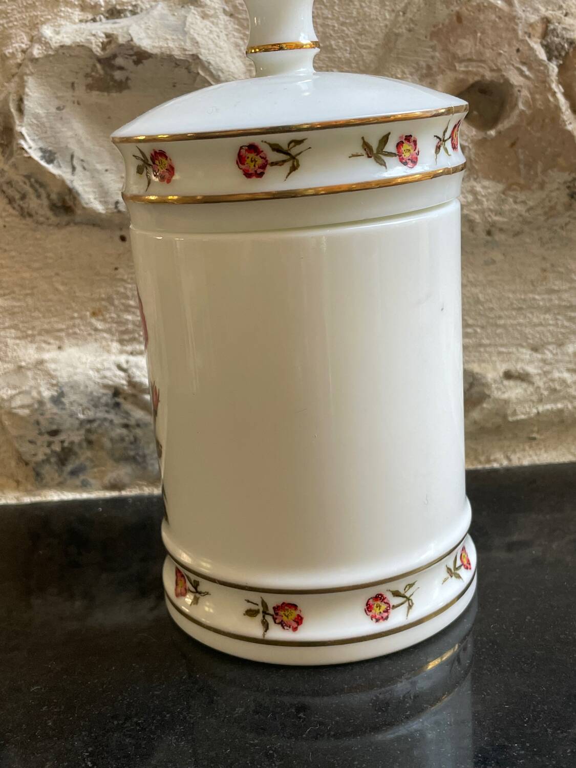 Opaline medicine jar