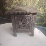 Table indienne en bois sculpté, XXème siècle