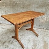 Antique bistro table beech side table or work table