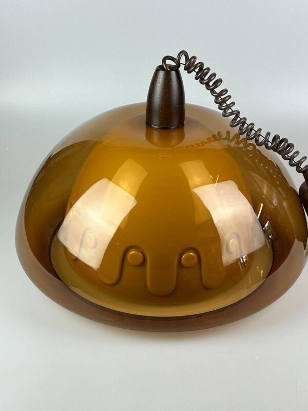 60s 70s ceiling lamp hanging lamp acrylic plastic metal space age design