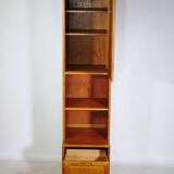 Teak module cabinet narrow Skandi Design shelf 3, 1970s