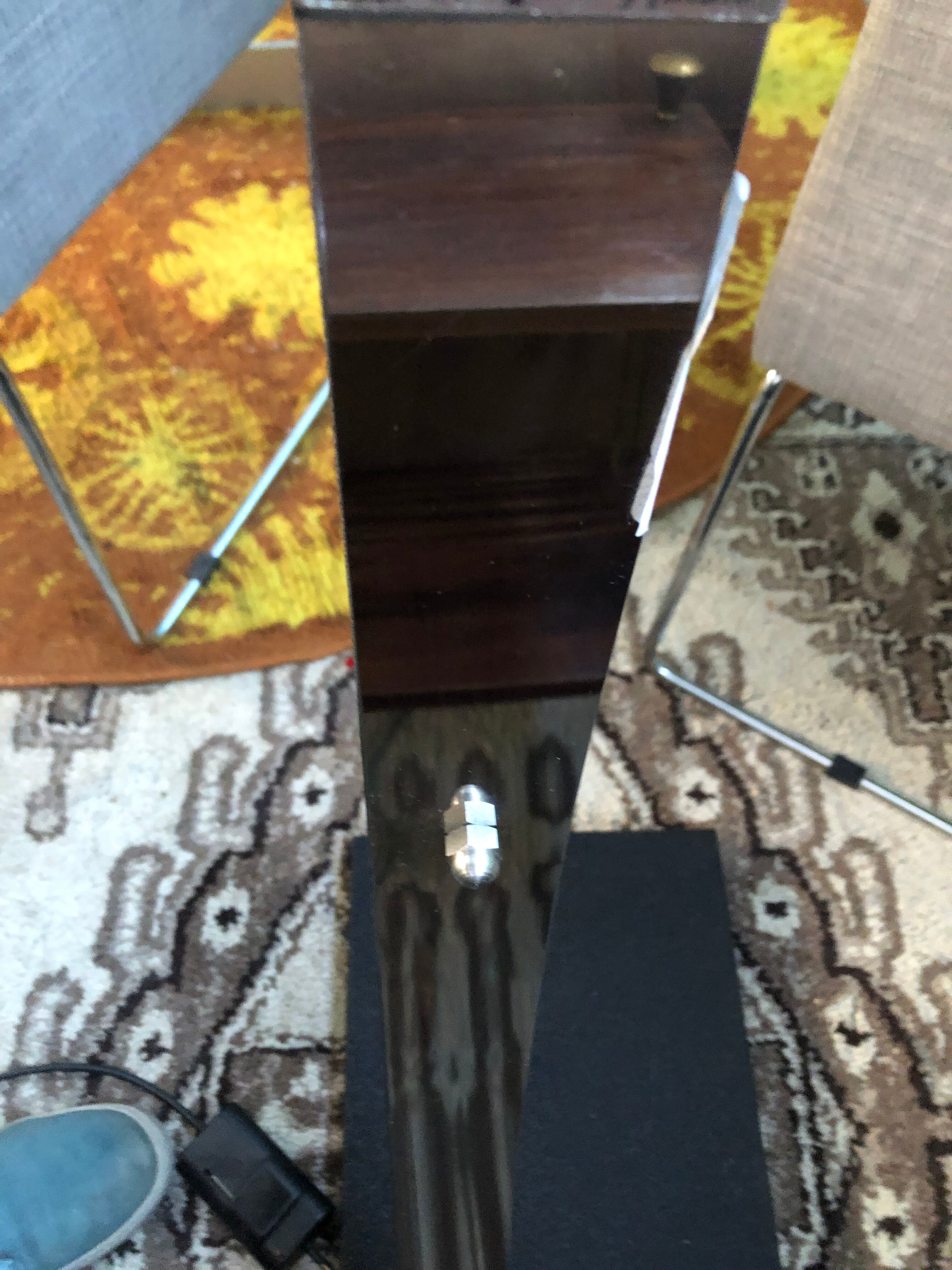 Lampadaire chromé design Gencarelli et Beltromi des années 80