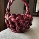 Bordeaux Woven Glazed Ceramic Fruit Basket