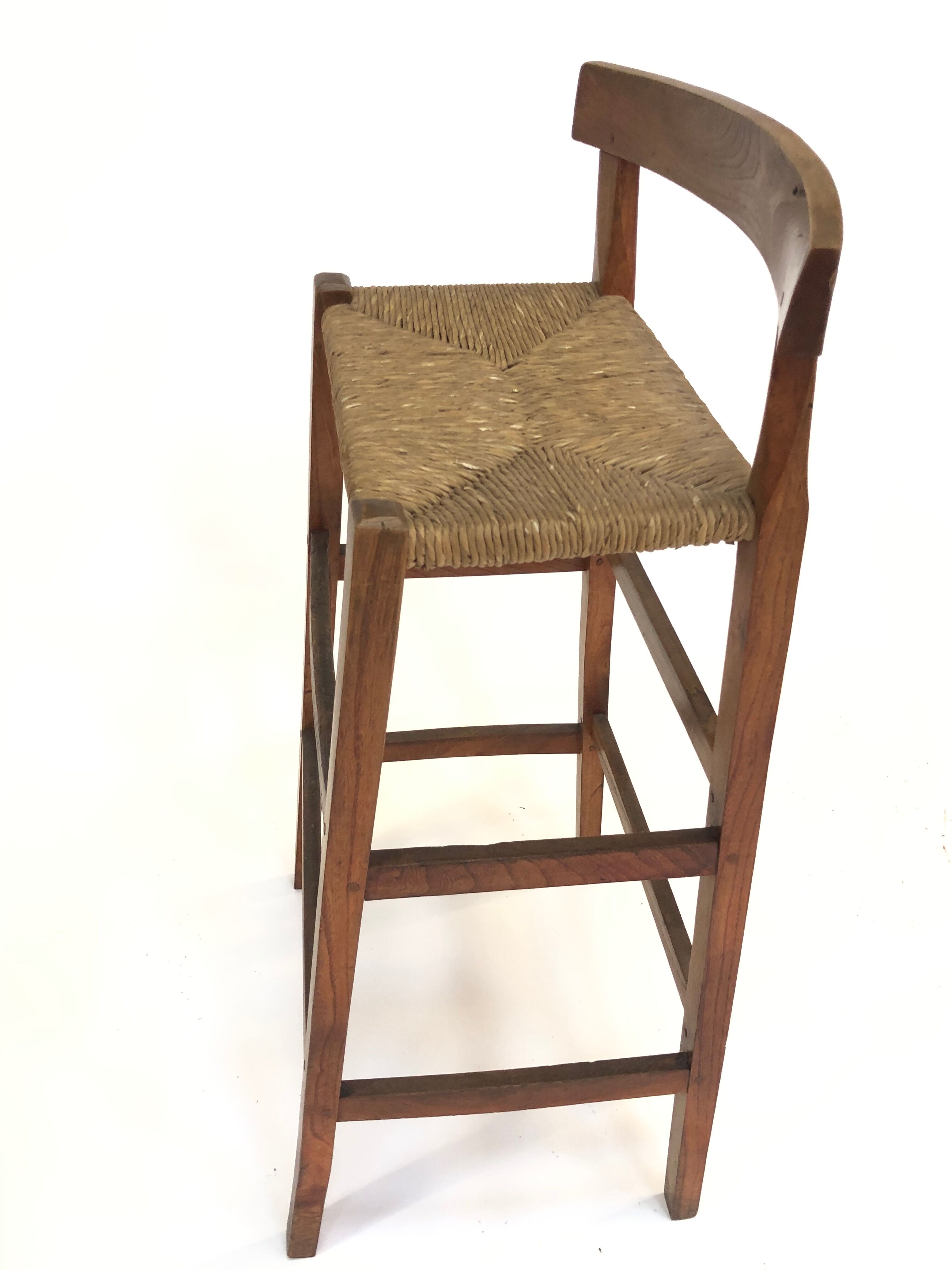 Minimalist wooden bar stool 40-50s