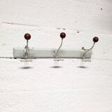 3-hook wall coat rack