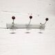 3-hook wall coat rack