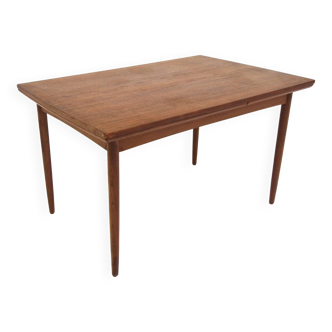 Teak “portfolio” dining room table, Sweden, 1960s