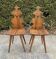 Pair of vintage Tyrolean chairs in solid wood