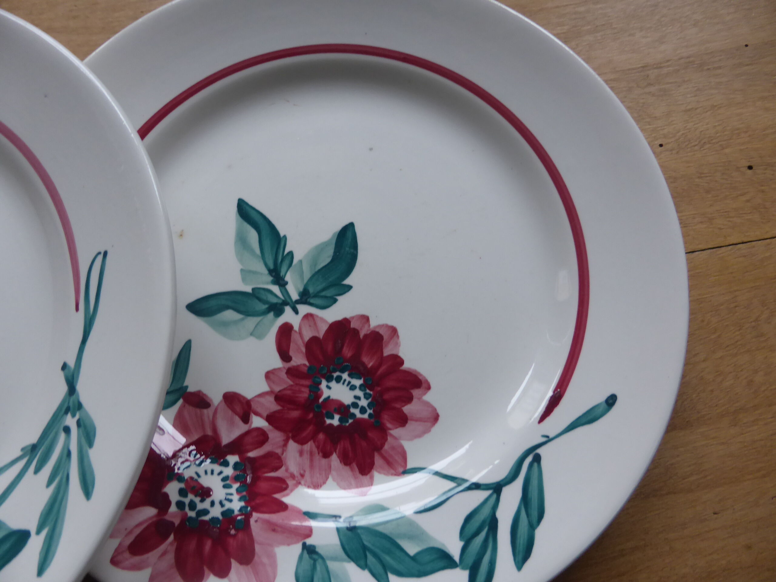6 Sarreguemines dessert plates, Monceau model 200215
