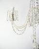 Prism chandelier - Five glass arms - Electric - c. 1890