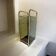 Vintage 'gold' umbrella stand with smoked glass