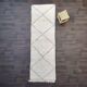 Beni Ouarain hallway rug with hollow diamonds 97x300cm