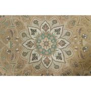 1970s Vintage Persian Handmade Wool Cotton Orange Area Rug 285x397