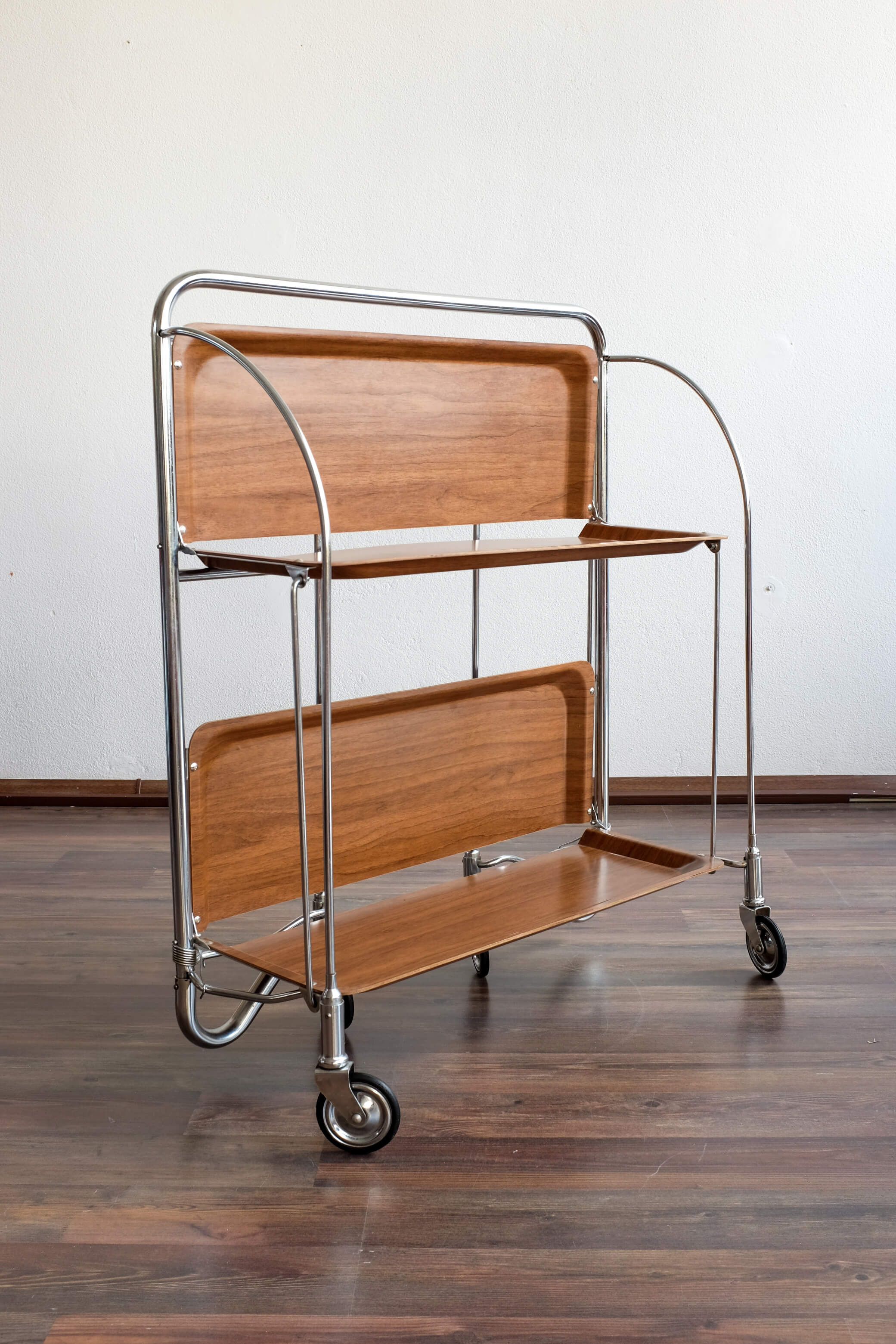 Folding serving trolley "Dinett" by Bremshey, Germany, 1960
