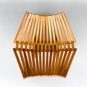 Mid Century Foldable Wooden Fruit Basket, Germany