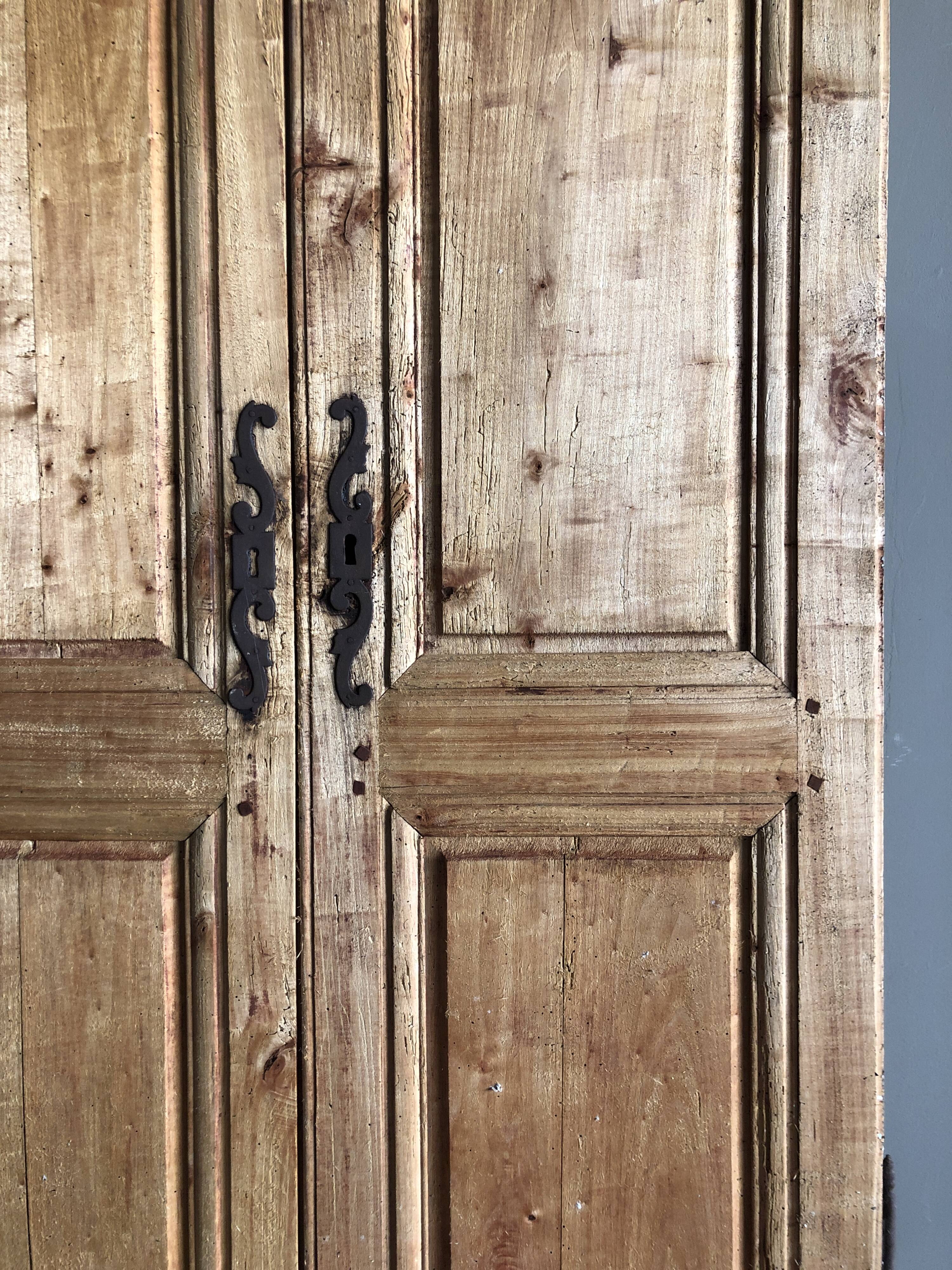 Pair of cupboard doors - late 18th century