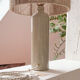 Lampe grès et fil de jute
