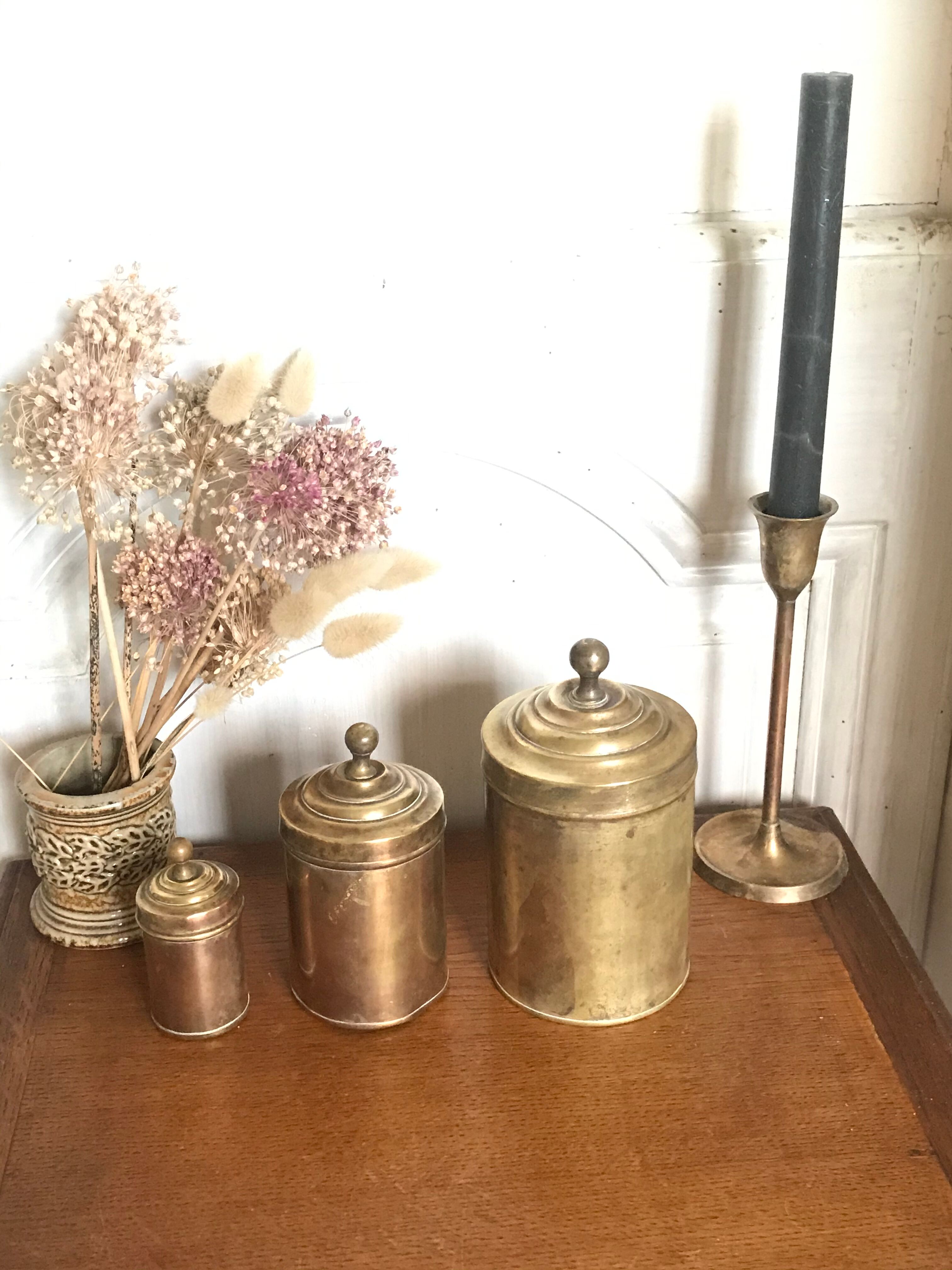 Brass gigognes boxes