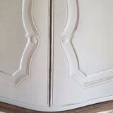 Rococo white foam wood secretary